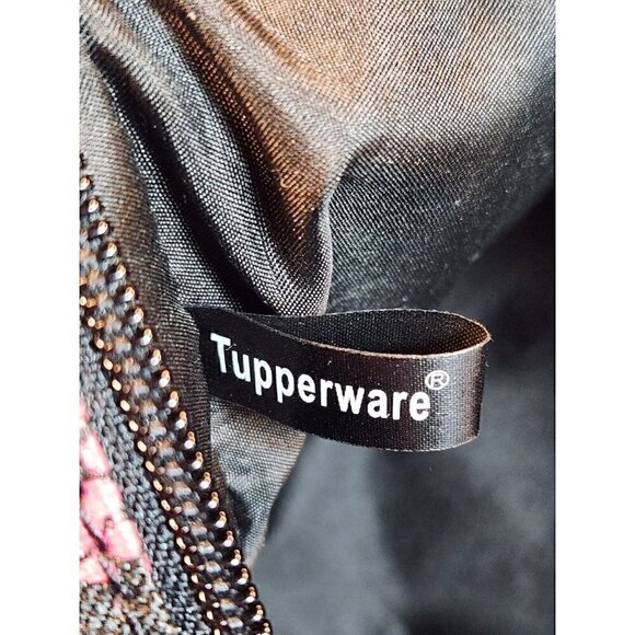 VTG Tupperware Extra Large Tote Kit Bag Colorful Logo Carry On Travel Bag - Picture 10 of 10